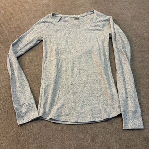 PINK Victoria’s Secret Waffle Knit Long Sleeve Sleep Shirt Gray Small 1800